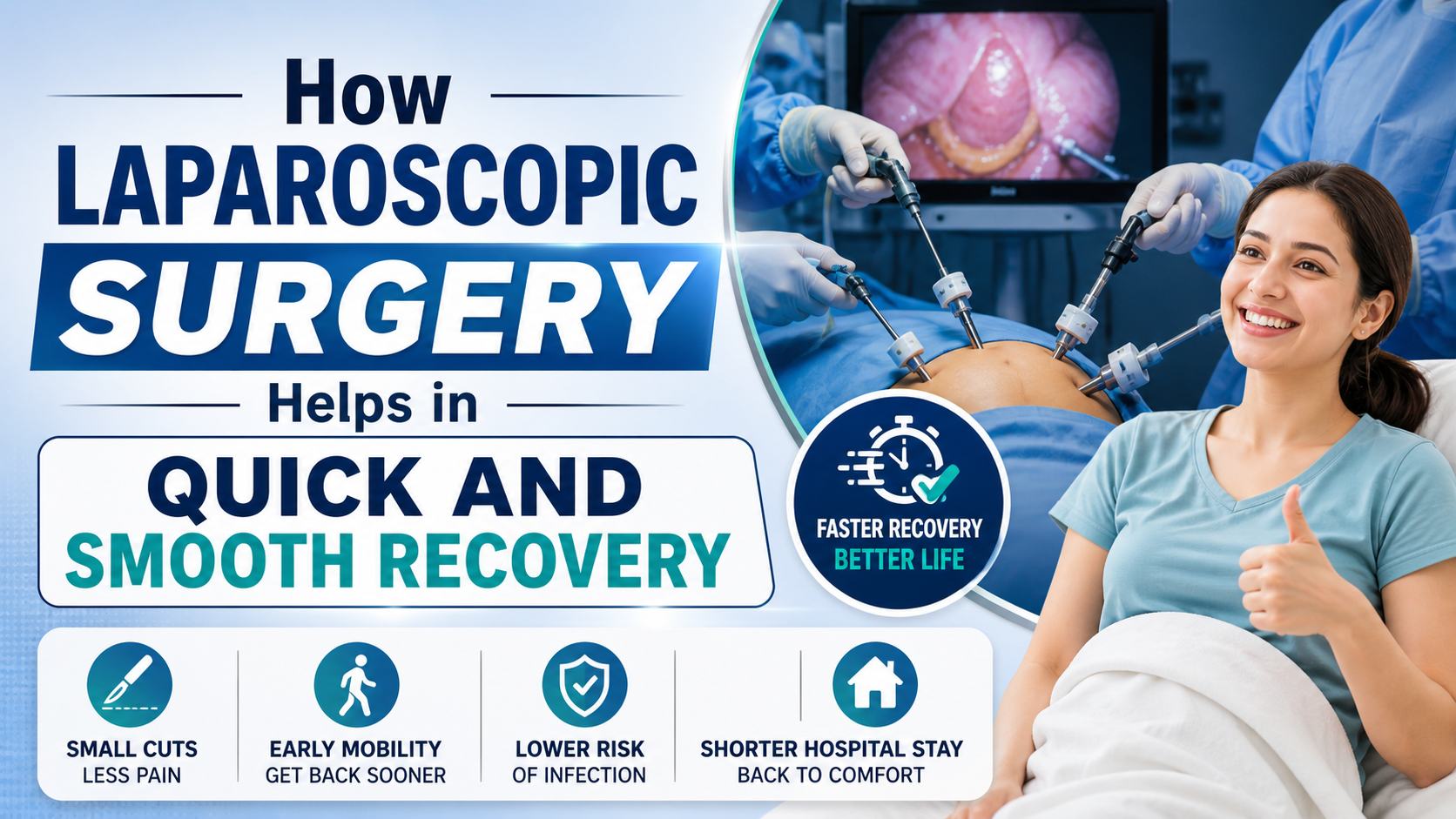 Laparoscopic surgery at TrustMed Hospital, Badshahpur Gurgaon