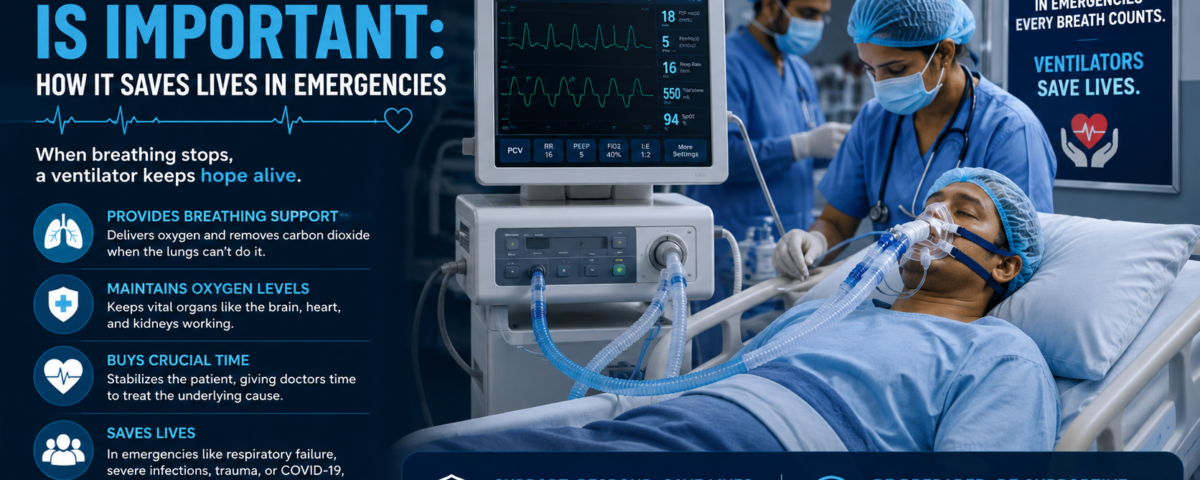 Why a Ventilator Is Important: How It Saves Lives in Emergencies by providing critical breathing support to patients during medical emergencies.