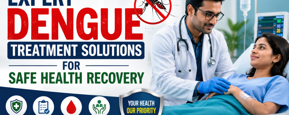 Expert Dengue Treatment Solutions for Safe Health Recovery – patient receiving professional medical care and recovery support for dengue fever.