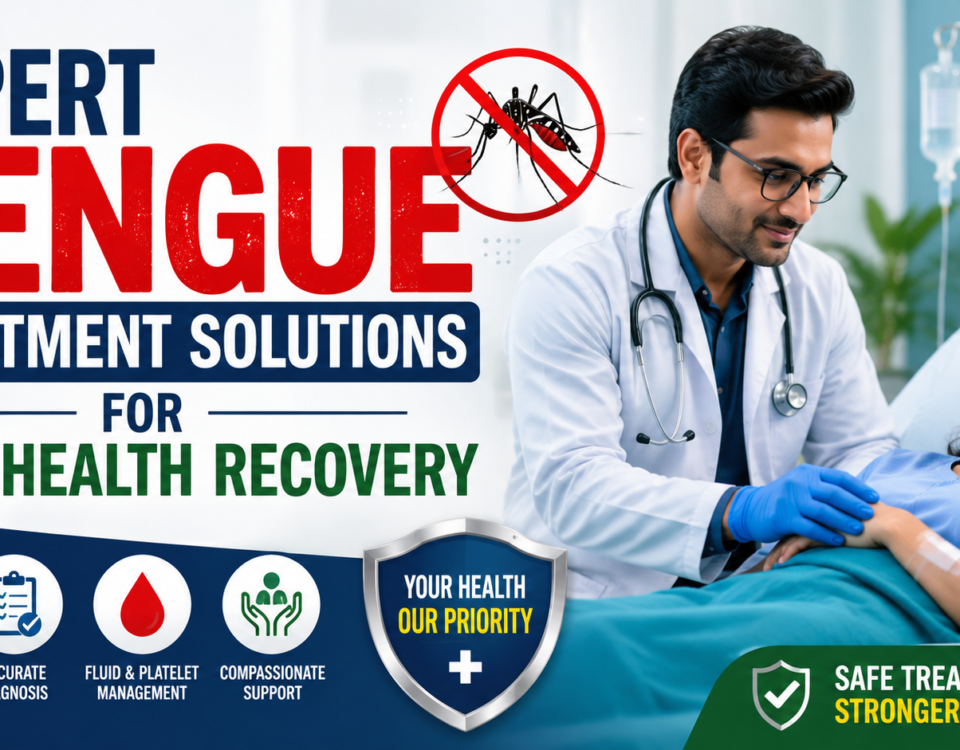Expert Dengue Treatment Solutions for Safe Health Recovery – patient receiving professional medical care and recovery support for dengue fever.