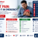 Patient experiencing severe chest pain while receiving emergency cardiac assessment at TrustMed Hospital.