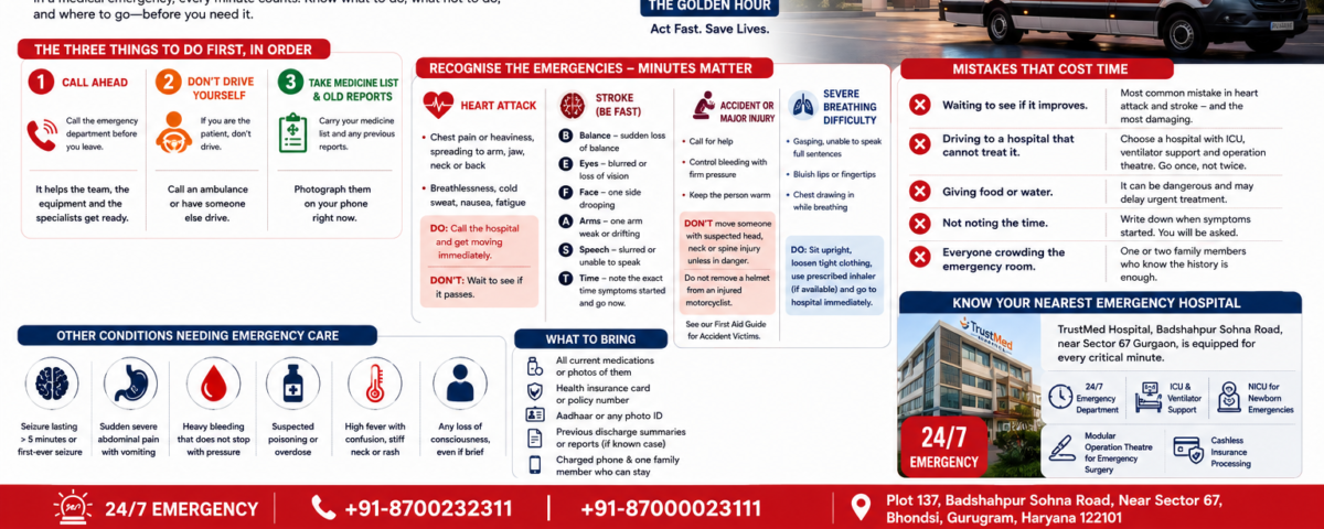Emergency care team at an emergency hospital in Badshahpur, Gurgaon
