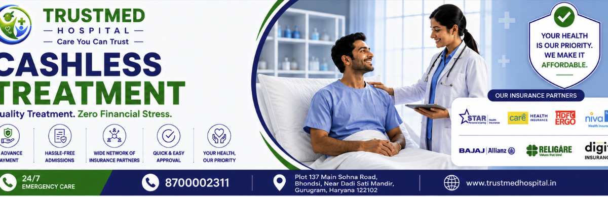 cashless treatment in Gurgaon hospital across all departments